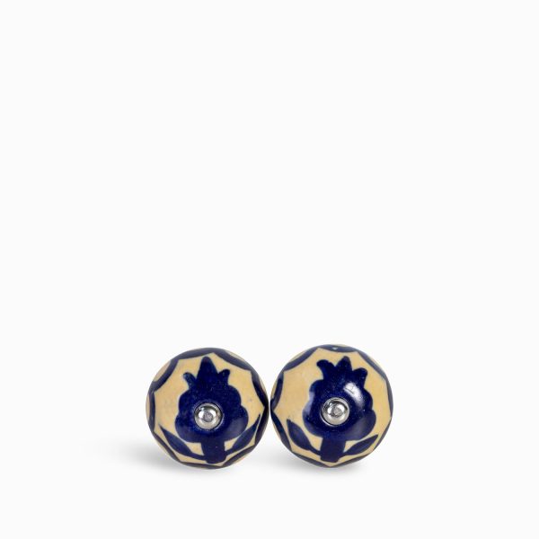Pomo amarillo flor azul setx2