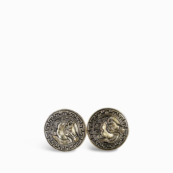 Pomo redondo caballo set x 2