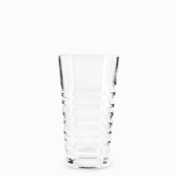 Vaso largo estriado
