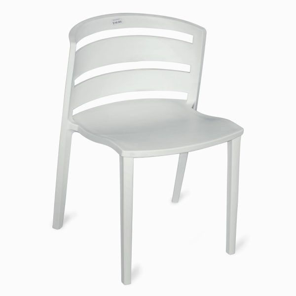 Silla rayas blanca - Imagen 2