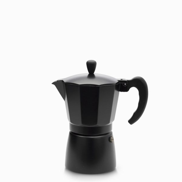 Cafetera moka 6 tazas negra