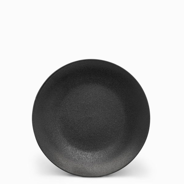 Plato mediano negro mate 20 cm
