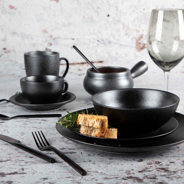 Plato mediano negro mate setx4 - Imagen 2