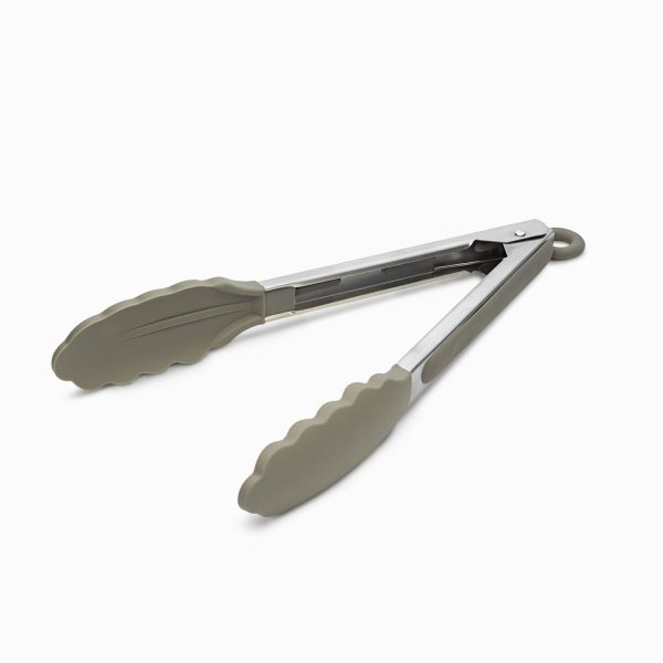 Pinza acero inoxidable y silicona gris - Imagen 2