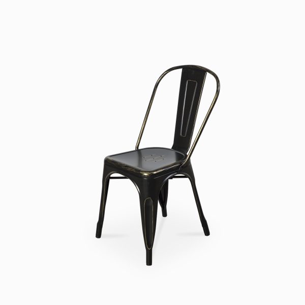 Silla comedor industrial negra - Imagen 2