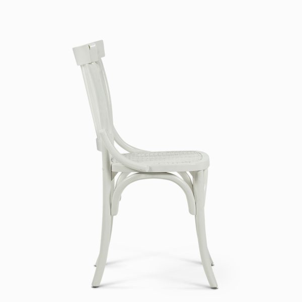 Silla comedor rayas blanca - Imagen 2