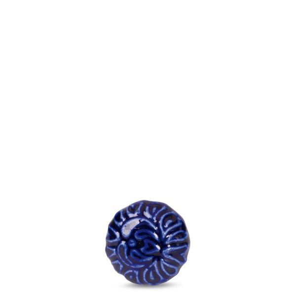 Pomo cerámica azul grabado Pomo ceramica azul grabado - Imagen 2