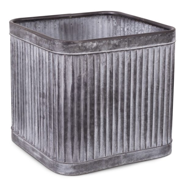 Caneca rectangular metal 36x38x38 - Imagen 2