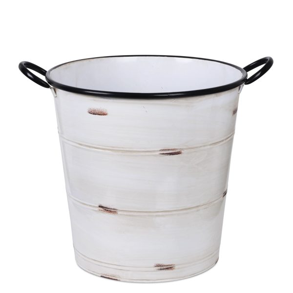 Balde alto blanco manija 34x35x35