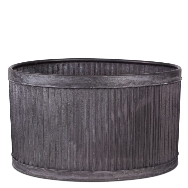 Caneca oval metal 31.5x55x38 - Imagen 2