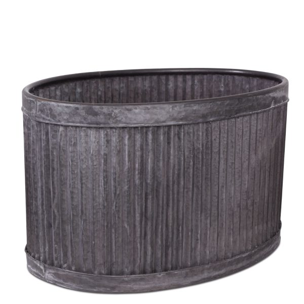 Caneca oval metal 31.5x55x38