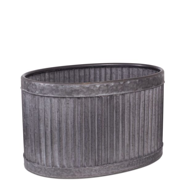 Caneca oval metal 26.5x45.5x30