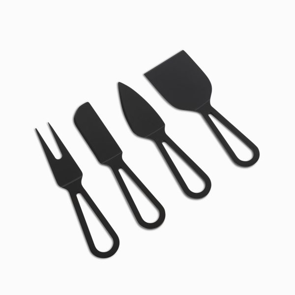 Set de cuchillos negros para queso x 4 - Imagen 2