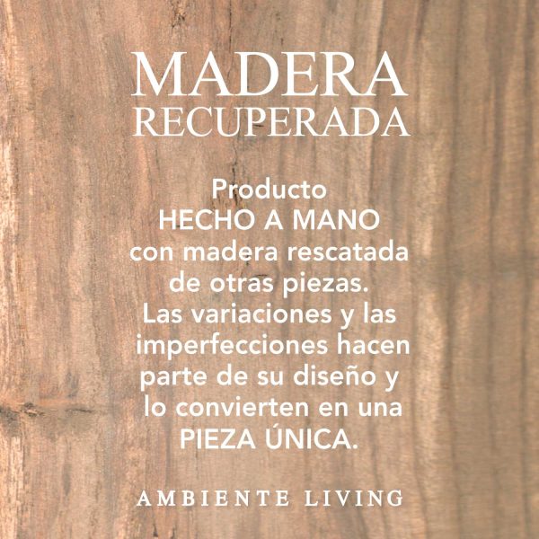 Mesa lateral chocolate marco dorado - Imagen 2