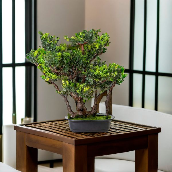 Bonsai Verde artificial 45 cm - Imagen 4