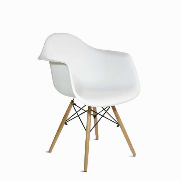Silla con brazos James blanca - Imagen 6