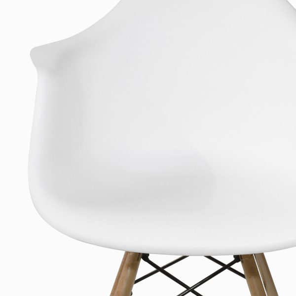 Silla con brazos James blanca - Imagen 5