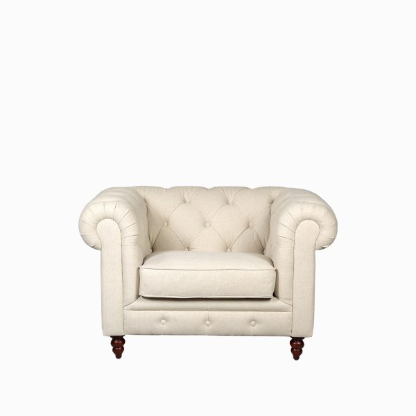 Sillón en Lino Capitoneado
