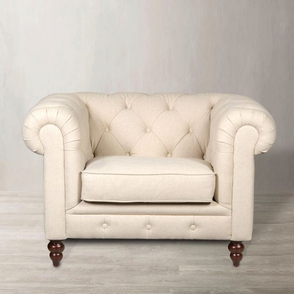 Sillón en Lino Capitoneado - Imagen 7
