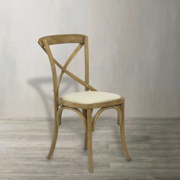 Silla tapizada en X - Imagen 2