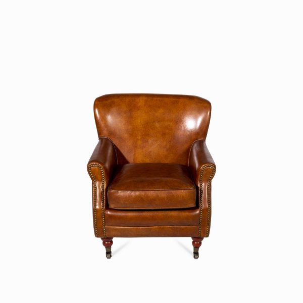 Silla cuero Alexander miel - Imagen 2