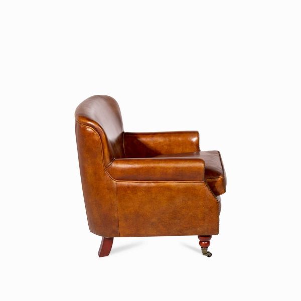 Silla cuero Alexander miel - Imagen 3
