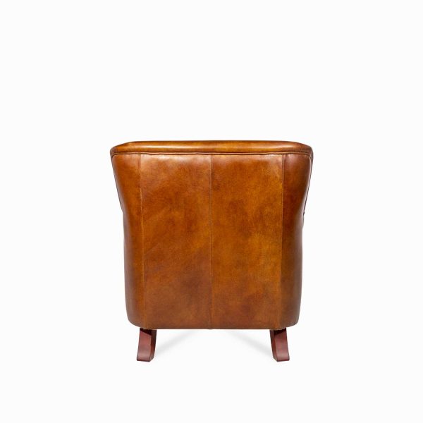 Silla cuero Alexander miel - Imagen 4
