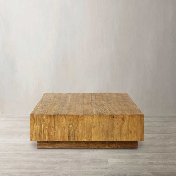 Mesa de centro en madera cuadrada - Imagen 2