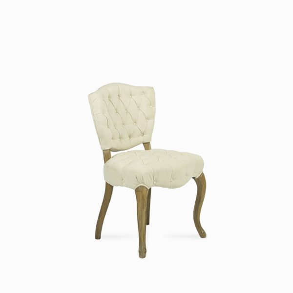 Silla de comedor capitoneada