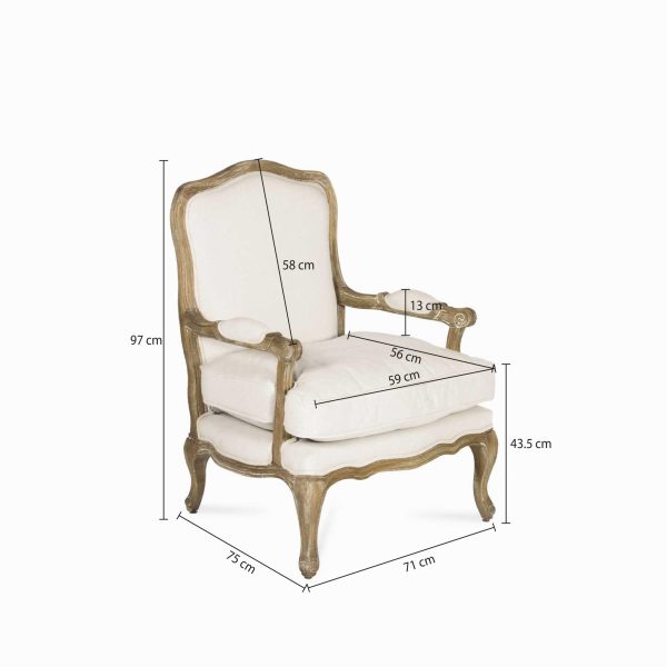 Sillón Roble beige - Imagen 3