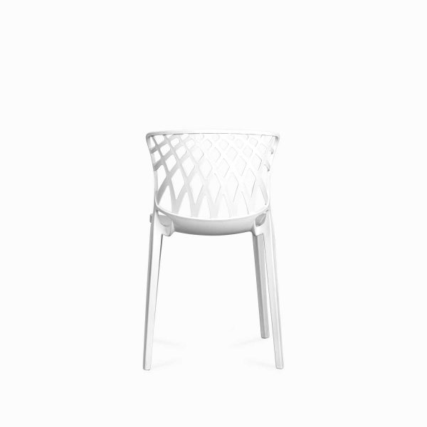 Silla espaldar cruzado blanca - Imagen 6