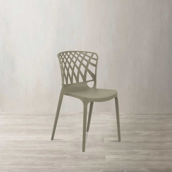 Silla Espaldar Cruzado gris - Imagen 2