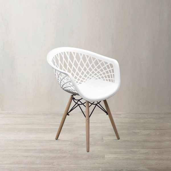 Silla James rayas blanca - Imagen 2
