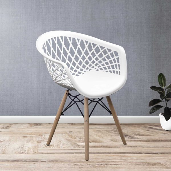 Silla James rayas blanca - Imagen 4
