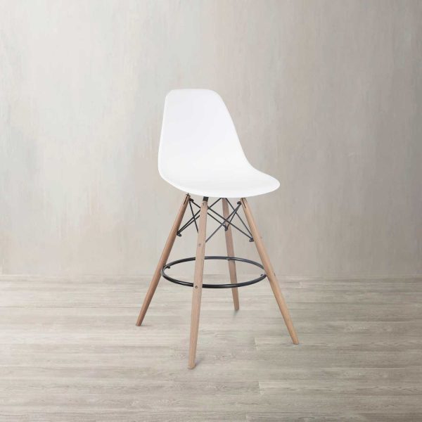 Silla de bar James blanca - Imagen 2