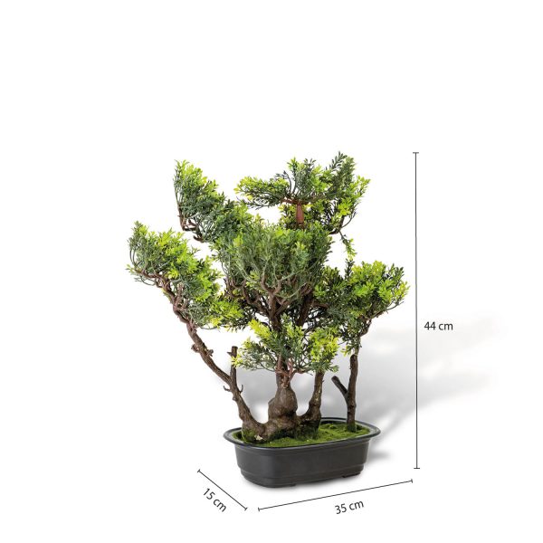 Bonsai Verde artificial 45 cm - Imagen 3