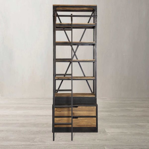 Biblioteca con escalera - Imagen 2