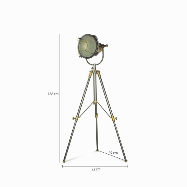 Lámpara Piso Rotati Brass - Imagen 3