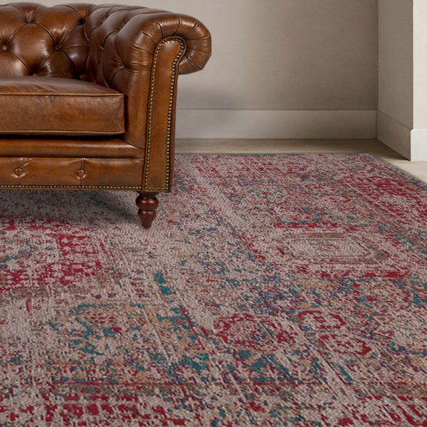 Tapete Camil rojo-beige 140x200cm - Imagen 2