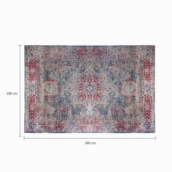 Tapete Camil rojo-beige 140x200cm - Imagen 3