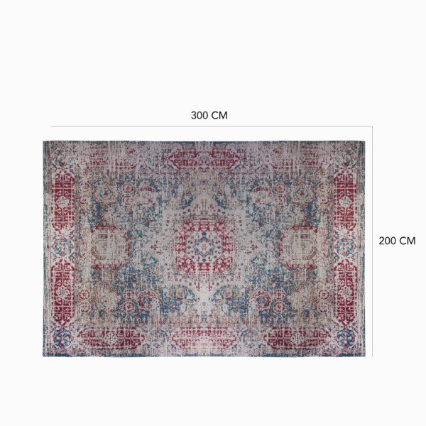 Tapete Camlin rojo-beige 200x300cm - Imagen 3