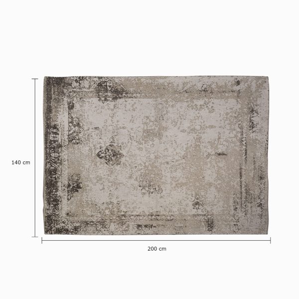 Tapete Vintage gris 140x200cm - Imagen 3