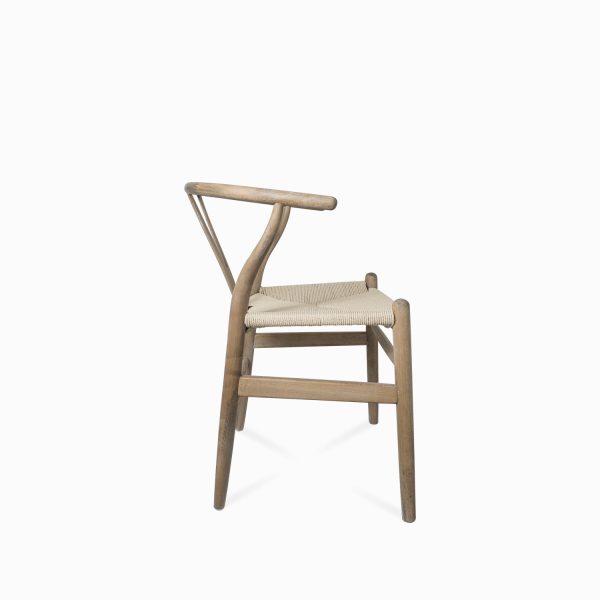 Silla beige con madera V - Imagen 6