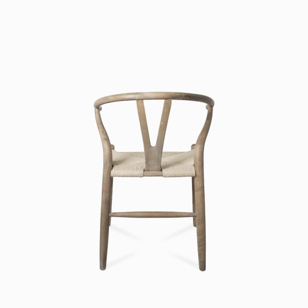 Silla beige con madera V - Imagen 7