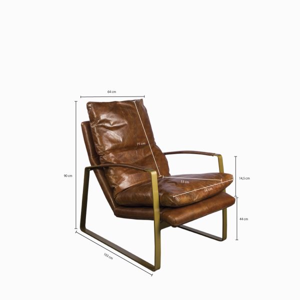 Silla Rayo Metal miel - Imagen 3