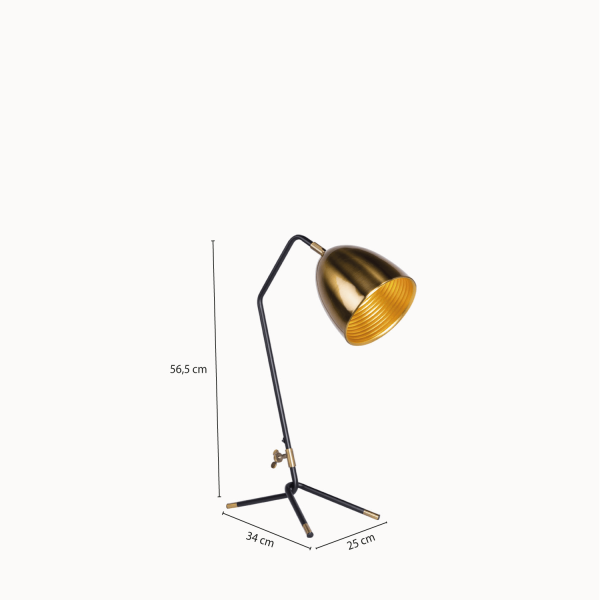 Lámpara mesa Tripo Brass - Imagen 3