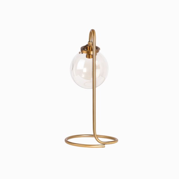 Lámpara mesa globo brass - Imagen 4