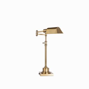Lámpara mesa biblioteca Brass