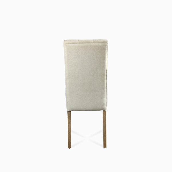 Silla de comedor con espaldar alto capitoneado - Imagen 7