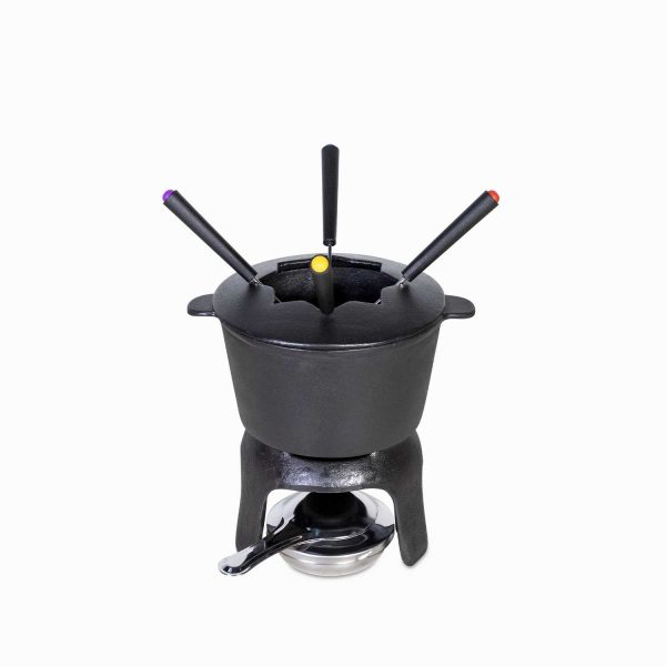 Fondue negro en hierro fundido - Imagen 2